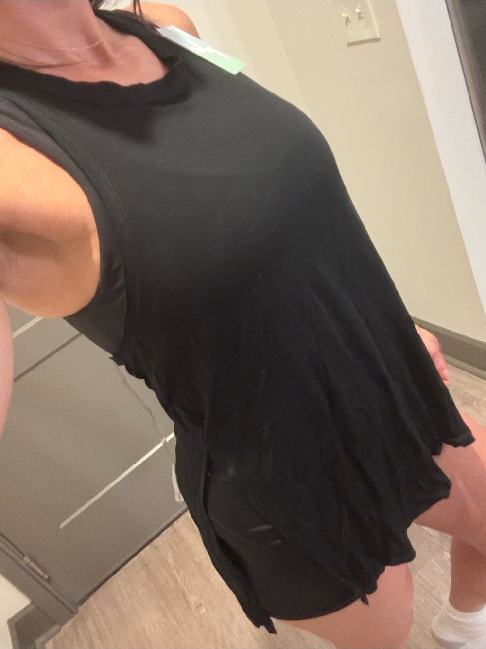 TWO (2) JoyLab Black Racerback & Scoop Tank Top for ONE PRICE - Picture 5 of 6